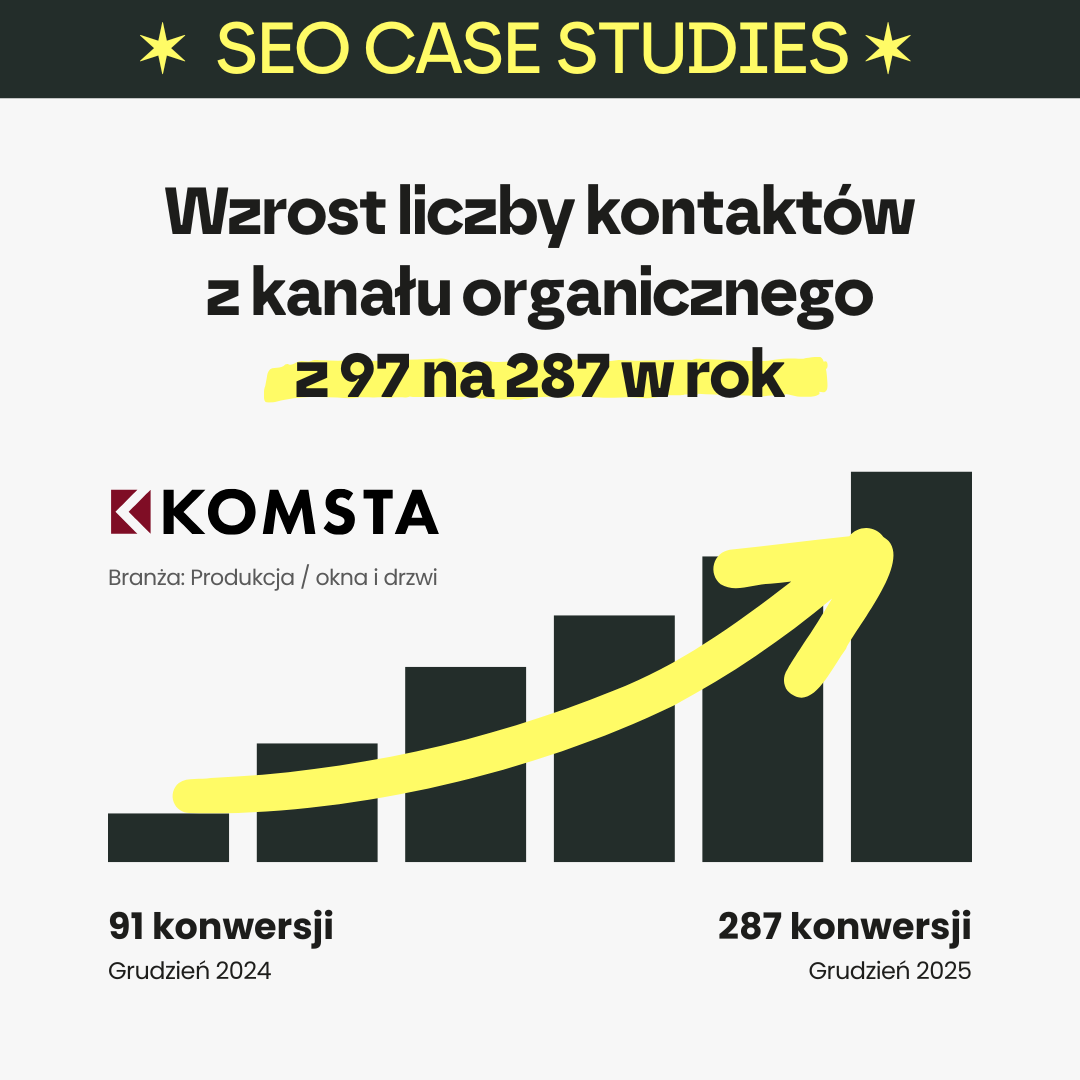 Komsta — wyniki SEO